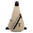 thumbnail image 1 of Bolso de hombre, bolso de lona de moda para el pecho, bolso cruzado informal para el hombro, mochila pequeña de viaje, 1 of 4