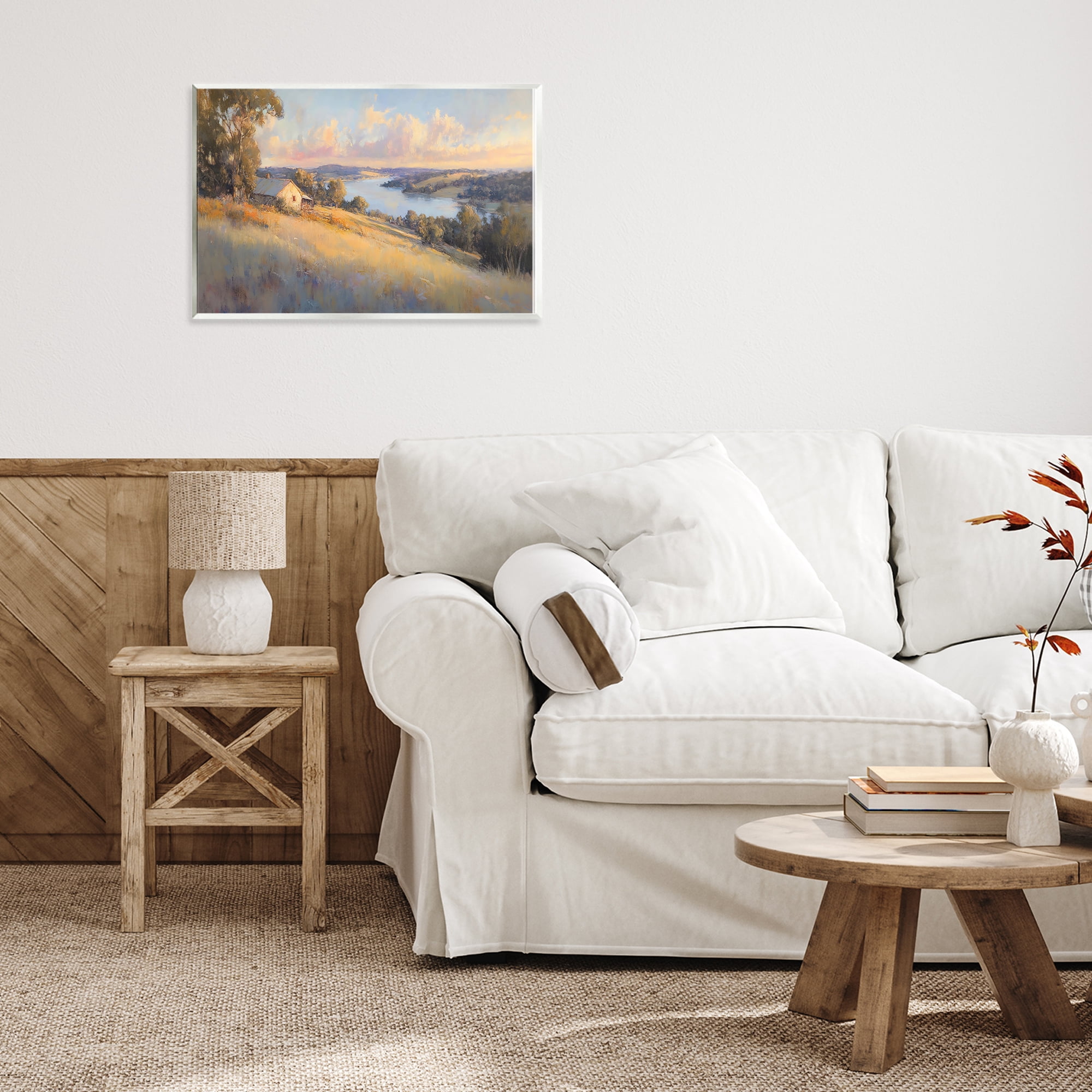 Stupell Industries Hilltop Cottage in Sunset Glow Wall Plaque Art, design by Creative Studio