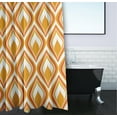 thumbnail image 3 of Simply Daisy 70" W x 73" L Feathers Polyester Shower Curtain, Golden Mustard [1 Ct], 3 of 5
