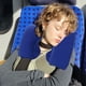 thumbnail image 4 of Cómoda almohada cervical de viaje de PVC flocado en forma de U para uso en aviación, exteriores, hogar, almohada de soporte cervical inflable portátil con funda de terciopelo suave., 4 of 4