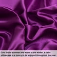 thumbnail image 3 of Ntbay 2 Pack Silky Satin King Pillowcases for Hair and Skin, Luxury and Soft Pillow Cases with Envelope Closure, 20" x 36", Purple, 3 of 6