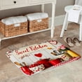 thumbnail image 2 of FJPT Sweet Kitchen Non Slip Flannel Polyester Floor Mat For Bathroom Kitchen Bedroom Decor 16x24 inch, 2 of 5
