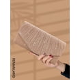 thumbnail image 6 of REMANLAND Women's Satin Evening Clutch, Beige, 6 of 7