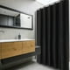 thumbnail image 5 of Cortina De Baño Jadeshay Patrón De Pared Negro Con 12 Ganchos Colgantes, 5 of 8