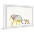 thumbnail image 2 of Marmont Hill Mom And Baby Elephant Framed Wall Art, 45.00" x 1.50", 2 of 6