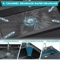 thumbnail image 4 of Esheno Stainless Steel Freestanding Utility Sink Cold Hot Faucet Hoses Drain Kit For Backyard Bathroom Black 41.7in, 4 of 8