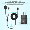 thumbnail image 3 of 2 in 1 Samsung Watch Charger 6.6FT/2M Galaxy Watch Charger Cable with 18W USB A Fast Charger Power Adapter Plug for Samsung Galaxy Watch 6/5/4/3/2/1, 3 of 7