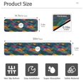thumbnail image 3 of Yayeee Faucet Mat for Kitchen Sink 14.7" Diatomite Long Splash Guard Pad, Colorful Waves Pattern, 3 of 7