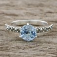 thumbnail image 5 of NOVICA Blue topaz and marcasite solitaire ring, 'Victorian Soliloquy', 5 of 8