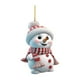 thumbnail image 2 of Seyotauo Cute Snowman Acrylic Pendant, Santa Claus Xmas Tree Accessories, Cartoon Christmas Ornament, 2 of 3