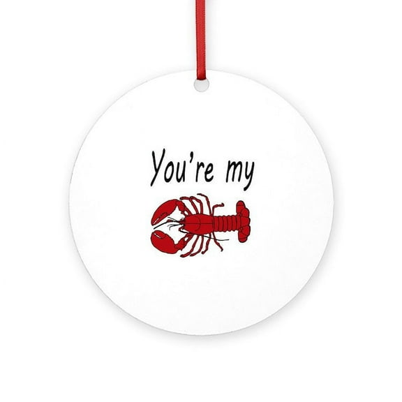 CafePress - You're My Lobster - Round Wood Ornament 4"