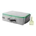 thumbnail image 3 of MERIGLARE Portable Pet Litter Tray Folding Cat Litter Box for Housetraining Small Cats grey, 3 of 9