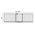 thumbnail image 5 of FURDEAR 95-104" Extra Wide Baby Safety Gate with Wall Protectors Walk Thru Black Metal Gate, 5 of 10