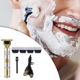 thumbnail image 3 of Cortapelos para hombres Inalámbrico Eléctrico USB Recargable Barba Trimmer Barberos talla de plata Colcomx Cortar el pelo, 3 of 8