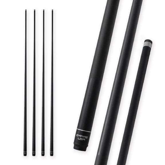 Empire USA Fiberglass Graphite Composite Set of 4 Pool Cue Sticks, One-Piece 58-Inch Billiard Cues