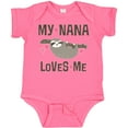 thumbnail image 3 of Inktastic My Nana Loves Me Sloth Girls Baby Bodysuit, 3 of 5
