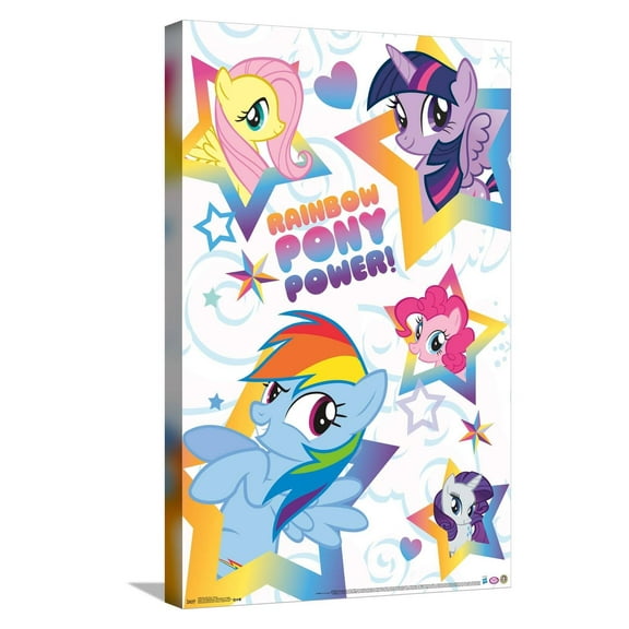 Hasbro My Little Pony - Group Canvas Wall Poster, 14.725" x 22.375"