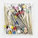 thumbnail image 2 of 100pcs Disposable Bamboo Skewers Food Picks Buffet Cupcake Fruit Fork Party Cake Dessert Salad Vegetable Sticks Toothpick Skewer K mi*ed, 2 of 2