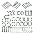 thumbnail image 1 of 60pcs Kit 16/14g Jewelry Tongue Tragus Ear Eyebrow Lip Nose - 6mm, 1 of 5