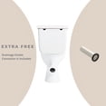 thumbnail image 6 of Rear Outlet Toilet with P-Trap, Efficient Flushing and Space-Saving Two-Piece Toilet, Two Extension Pipe for Easy Install, 6 of 13
