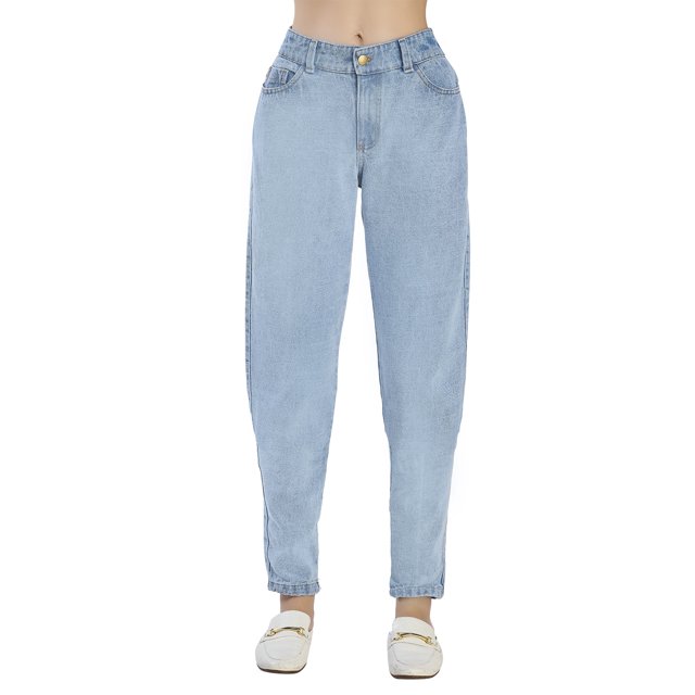 Jeans Momfit Azul Mezclilla Devendi Denim Co. 113-43