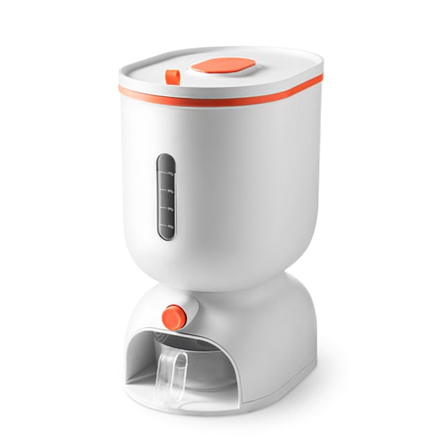Dispensador De Arroz Contenedor De Arroz Tanque De Grano De Cocina No Tóxico Organizador De Arroz Doméstico Cubo De Almacenamiento De Arroz Con Taza Medidora Para Alimentos Secos De Grano De Arroz Guardurnaity HA013250-00