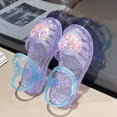 thumbnail image 5 of CYRBOKO Toddler Girls Summer Jelly Sandals, Soft Soled Princess Closed Toe Beach Flat Shoes Purple Size 7(Toddler), 5 of 9