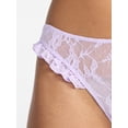 thumbnail image 4 of No Boundaries Lace Thong Panties, 2-Pack, Women's XS-XXXL, 4 of 7