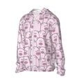thumbnail image 5 of Sun Protection Shirts For Men/Women, Pink Cute Pigs Long Sleeve Fishing Outdoor Shirts, Sun Hoodie Jacket, 5 of 8