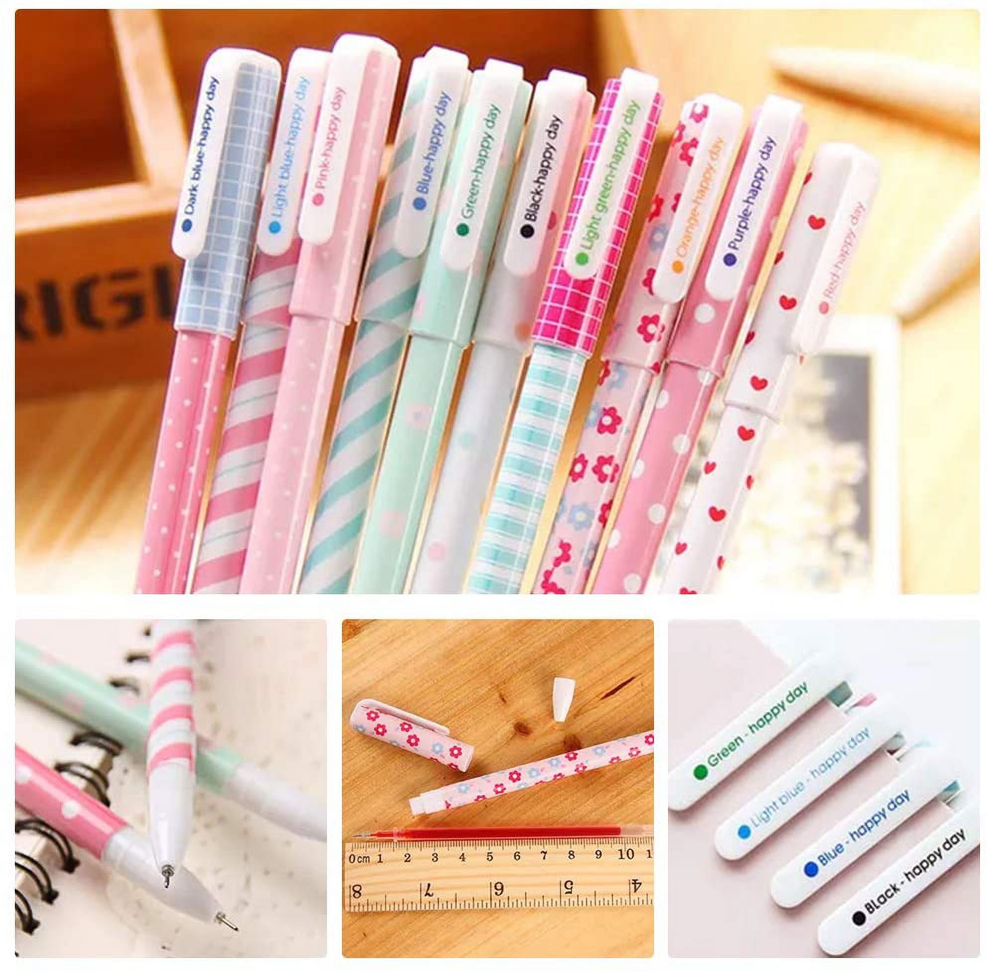 SITAKE 10 Pcs Cute Pens Kawaii Pens Fun Pens, 0.38mm colorful