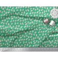 thumbnail image 3 of Soimoi Green Cotton Cambric Fabric Hedgehog & Bottle Artistic Decor Fabric Printed Yard 56 Inch Wide, 3 of 3