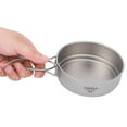 thumbnail image 4 of Lixada Ultralight Titanium Frypan Outdoor Camping Hiking Backpacking Cooking Frying Pan with Foldable Handles, 4 of 7