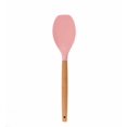 thumbnail image 1 of Silicone Strainer With Wooden Handle, Heat-Resistant Food Grade Silicone, Non-Stick Spatula, Kitchen Utensils, Pink, 1 of 1
