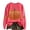 Watermelon Red, variant on Gunia Plus Size Pumpkin Women'S Halloween Sweatshirt Sweatshirt Round Neck Long Sleeve Sweatshirts Casual Fall Fashion Pullover Tops Sweater Trendy Clothes Red S-3Xl