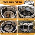 thumbnail image 3 of Dinosam Extra Large Cat Playpen,45" Pop-up Cat Cage with Side Pocket,Pet Playpen for Small Animal Indoor Outside Kitten Playpen 45" Diameter 23" Height, 3 of 7