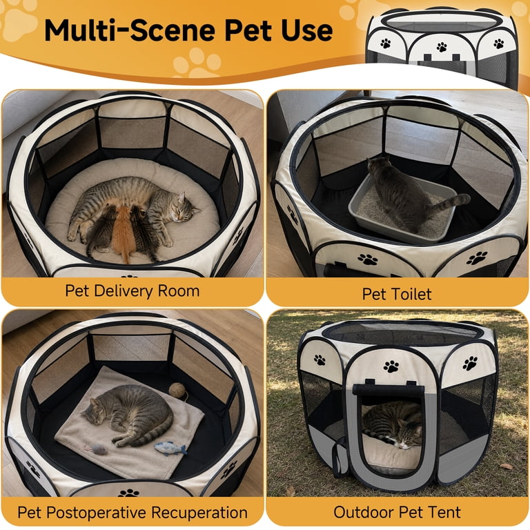 Dinosam Pop-Up Pet Playpen, 29" Portable Enclosure photo 3