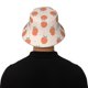 thumbnail image 5 of Fotbe Orange Peach Sombrero Tipo Pescador con Estampado – Sombrero de Sol de Algodón de Moda para Playa, Golf, Pesca, 5 of 6