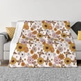 thumbnail image 1 of Fotbe Sunflowers And Butterflies Manta de Franela con Estampado, Manta Ultrasuave para Cama, Sofá, Auto, Hipoalergénica y Antibolitas-50"x40", 1 of 6
