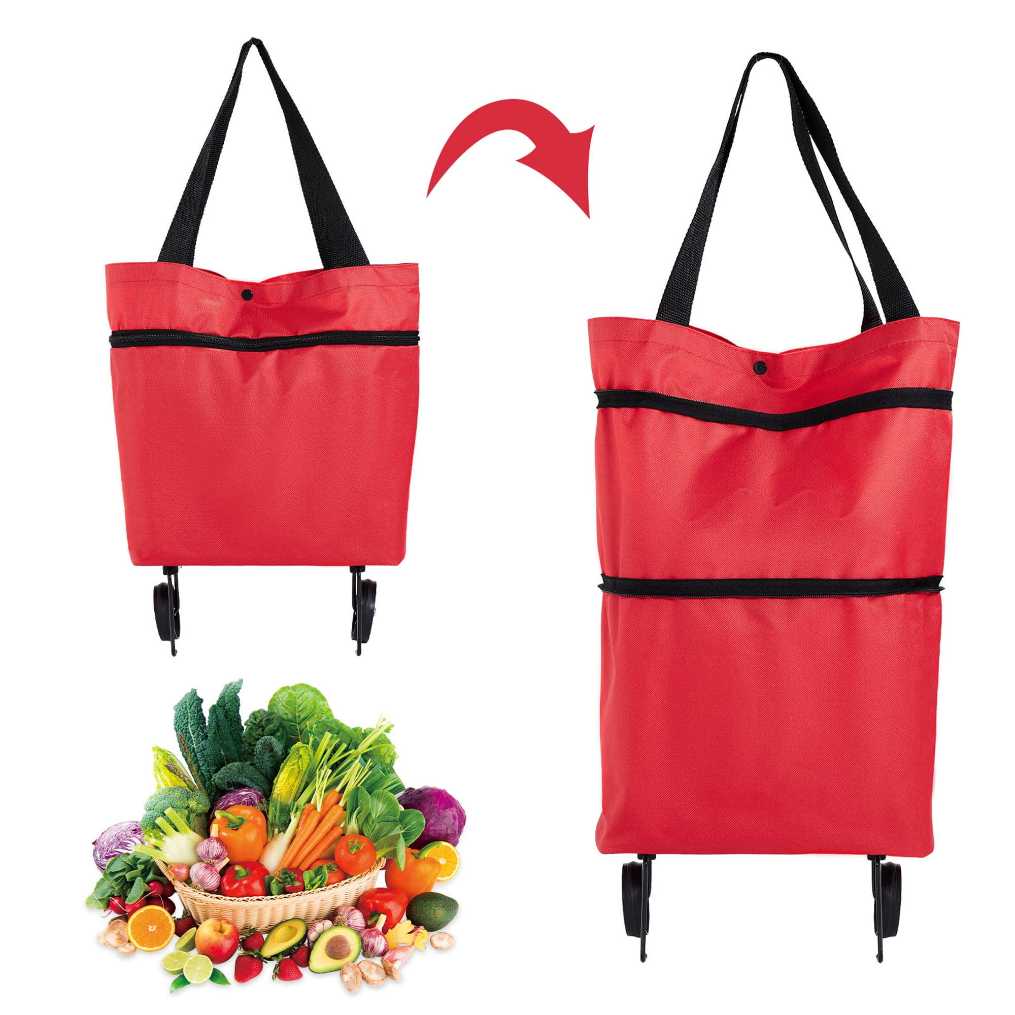Wholesale Foldable Collapsible Shopping Trolley Trolley Bag With Wheels  Reusable Grocery Organizer And Vegetable Bag From Wai10, $26.42 | DHgate.Com
