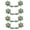 Green, variant on Sungmor Vintage Cast Iron Flower Drawer Pulls, 4 PC Heavy-Duty Cabinet Pull Handles, Rustic Decorative Door Handle for Gate,Kitchen Cupboard and Wardrobe - Vintage White and Gold Finish