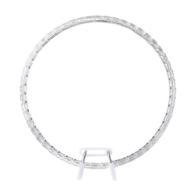 yuksok Embroidery Hoop 21cm Circle Loop for DIY Projects Party Embellishment Sewing clear