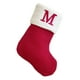 thumbnail image 2 of Seyotauo Christmas Stockings with Initials, Embroidered Xmas Stockings, 7" Large Knitted Xmas Stocking, Christmas Party Fireplace Family Hanging Stocking Decorations, 2 of 6