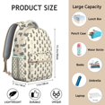 thumbnail image 5 of Vintage Cat Illustration Student School Backpack with Floral Cat Design and Cat and Moon Artwork Artistic Pattern Book Bag, 5 of 5