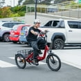 thumbnail image 3 of Addmotor Folding Electric Trike, 90MI Electric Tricycle for Adults, 750W 48V 20Ah, CITYTRI 3 Wheel Electric Bikes, Step-Thru Etrike with Rear Speed Differential & Parking Brake, E-310 Plus Gray, 3 of 10