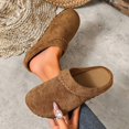 thumbnail image 6 of uublik Women Slippers Breathable Fabric Soft Sole House Shoes Non Slip Slippers, Coffee, 6 of 6