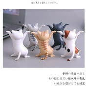 Decorative Figurine, Dancing Cat, Set of 5