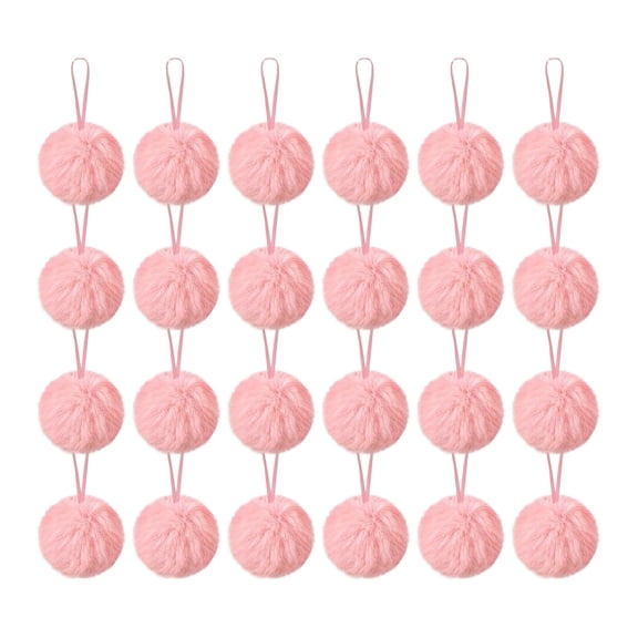 WWG Christmas Ball Ornaments, Soft Plush Christmas Tree Decorations, 24 Pack Christmas Balls with Hanging Cord, Matte Finish Holiday Decor for Christmas Tree, Wreath, Garland, Indoor Home Decor