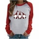 thumbnail image 1 of Pntutb Mujeres Navidad Impresión Suelta Casual Manga Larga Raglan Mujeres Blusa tops Pntutb Pntutb-4174, 1 of 5