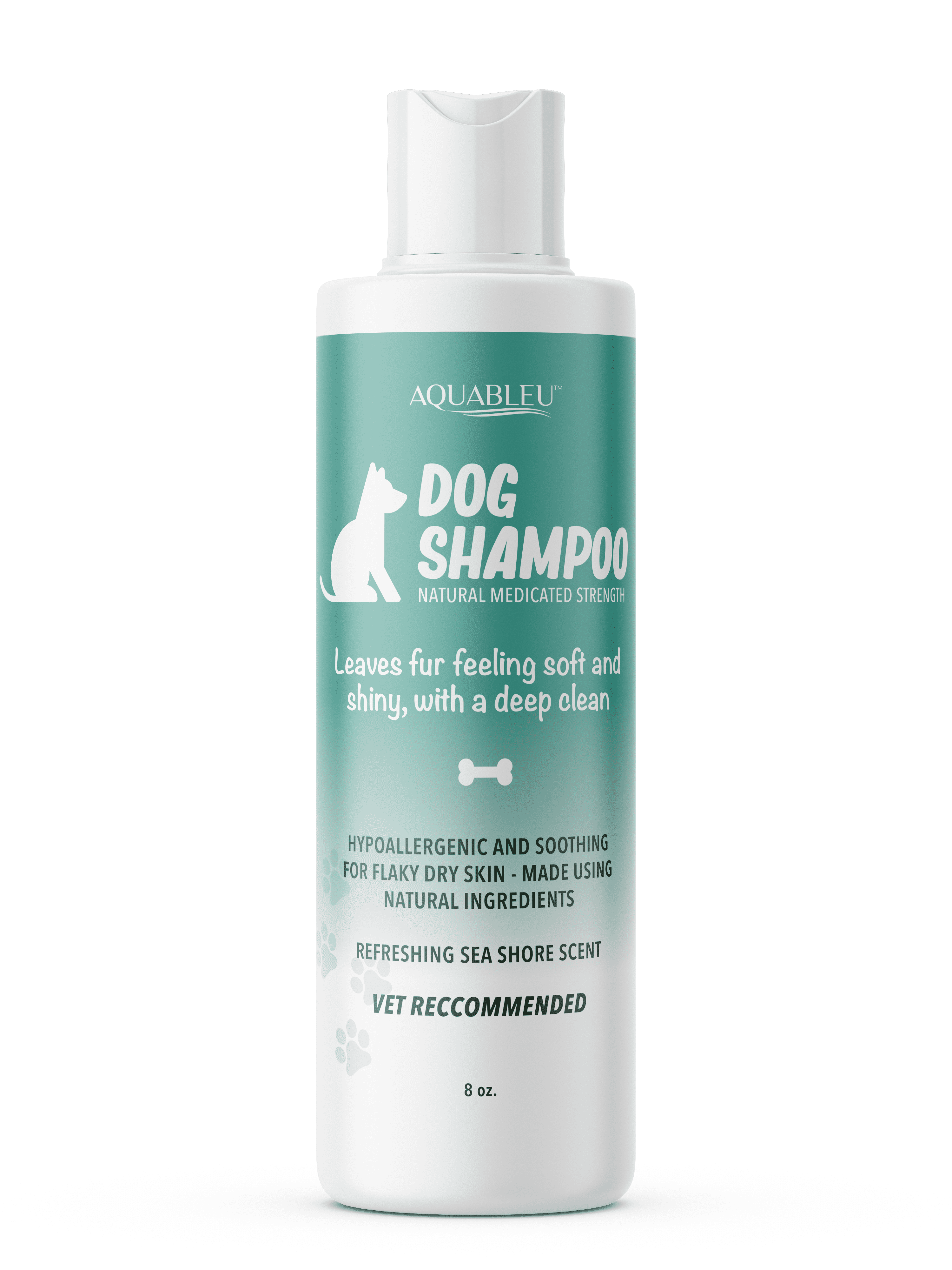 Aquableu Natural Dog Shampoo Fresh, Clean Sea Shore Scent Safe