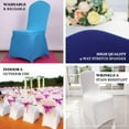 Efavormart Purple Chair Covers For Party 50 PCS Universal Satin